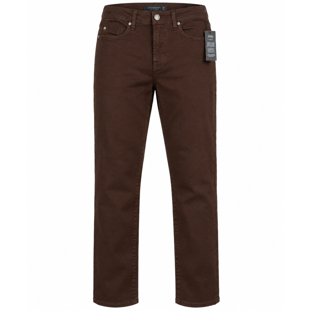Liverpool Kingston Modern Straight Brown Stretch Jeans 30x30 Mens Slim Straight